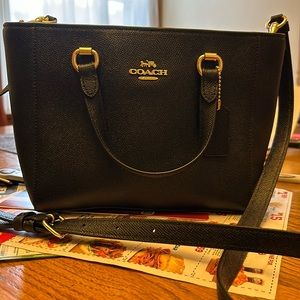 Black coach purse